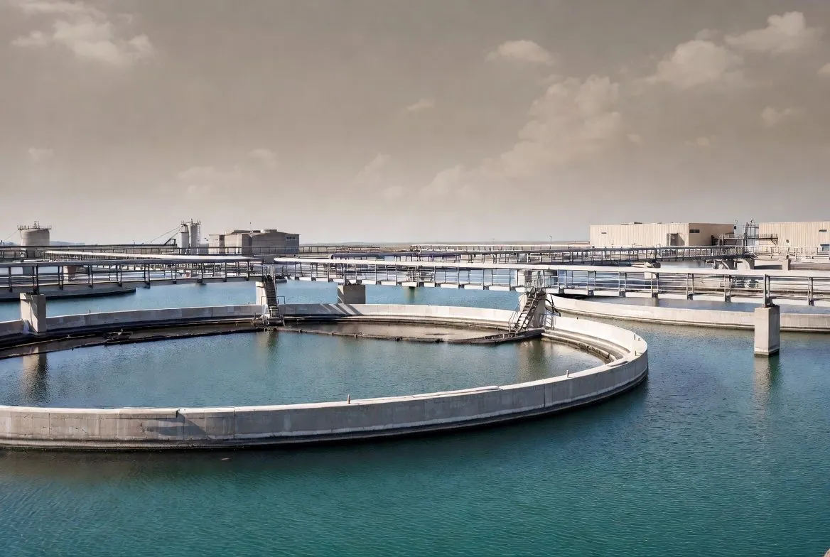 Municipal water treatment clarifiers